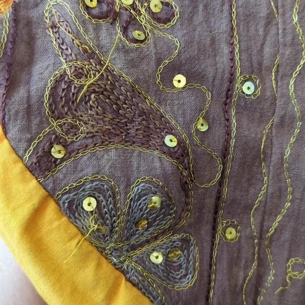 Orange  Sequined purse - Picture 5 of 8